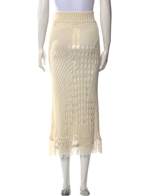 Altuzarra Fringe Trim Accent Midi Length Skirt