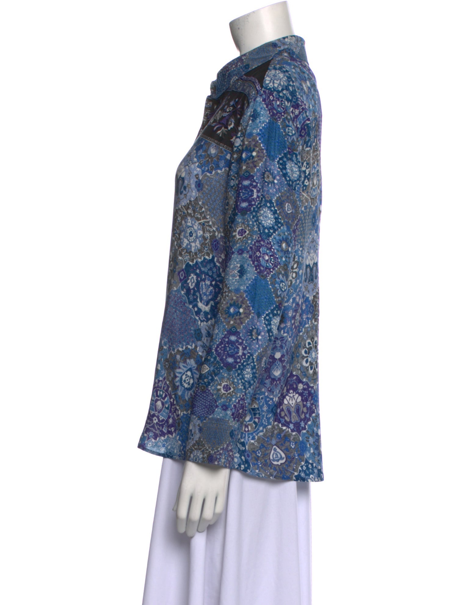 Altuzarra Silk Floral Print Polo