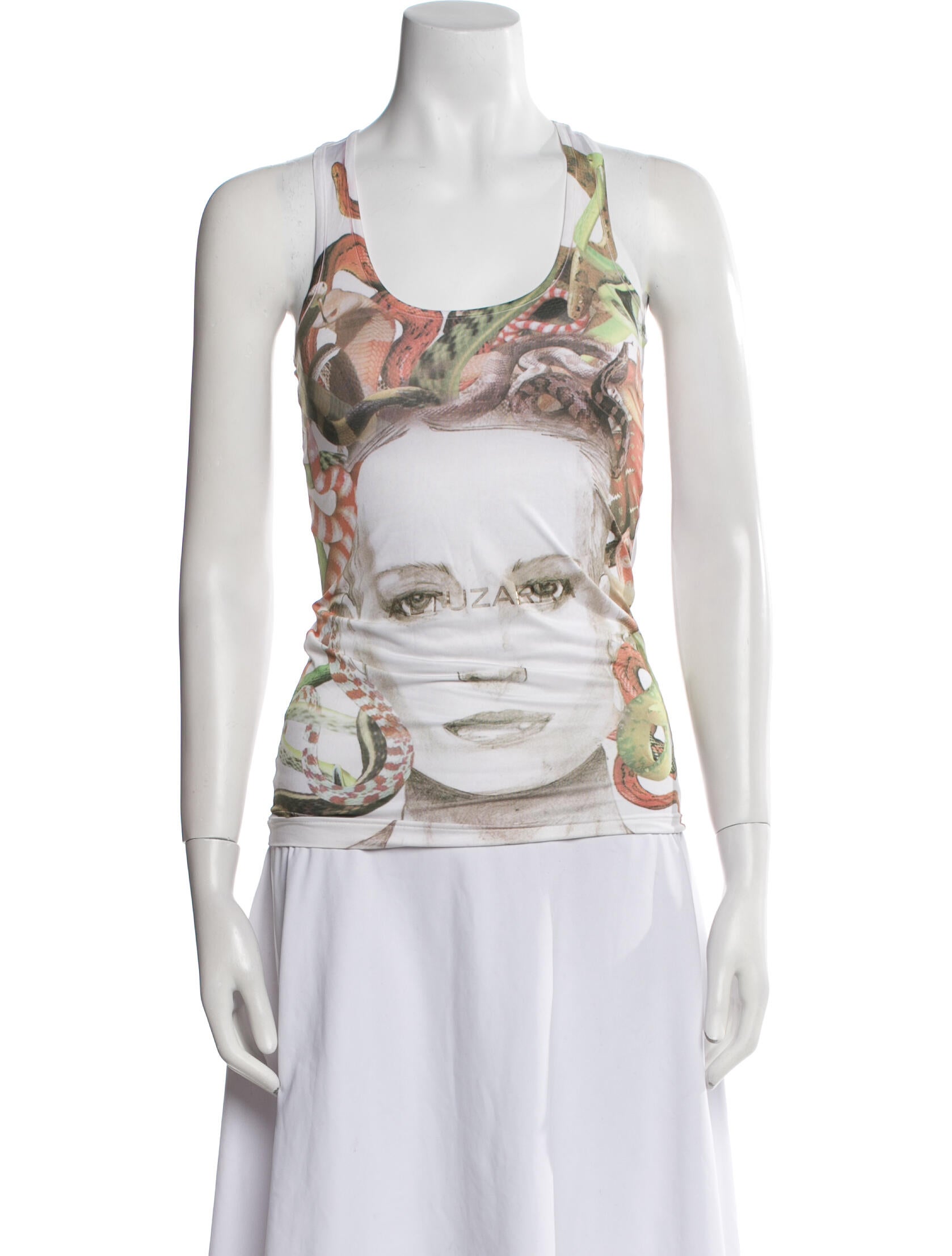 Altuzarra Printed Scoop Neck Top