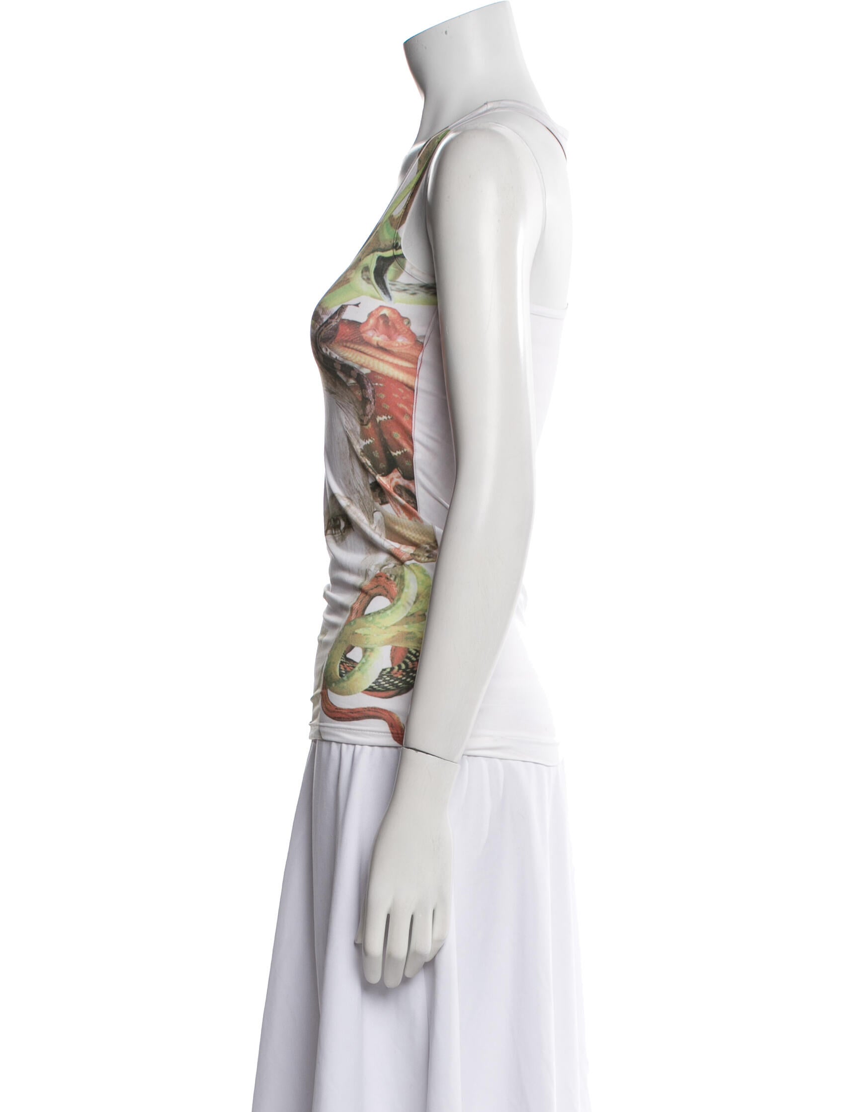 Altuzarra Printed Scoop Neck Top