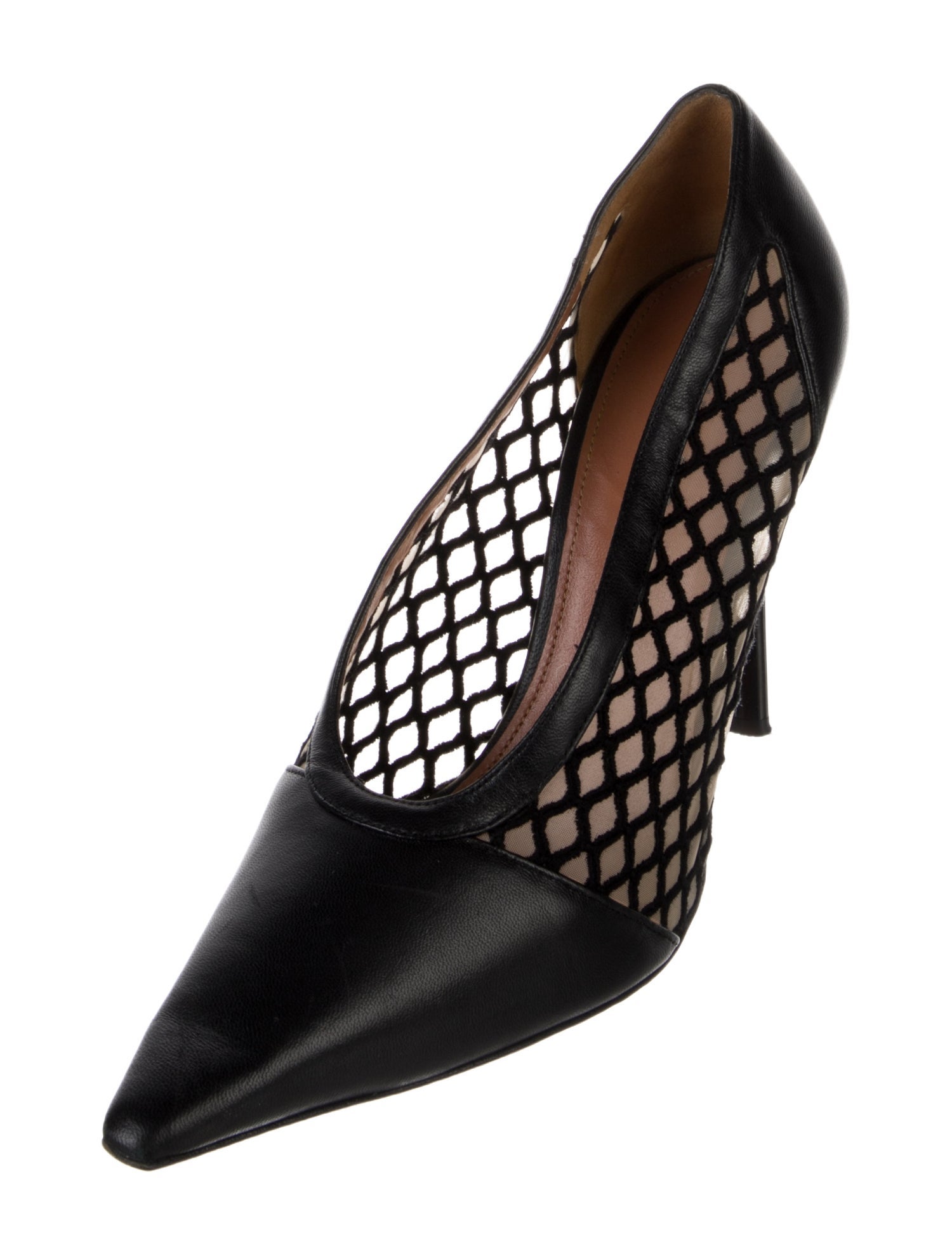 Altuzarra Leather Mesh Accents Pumps
