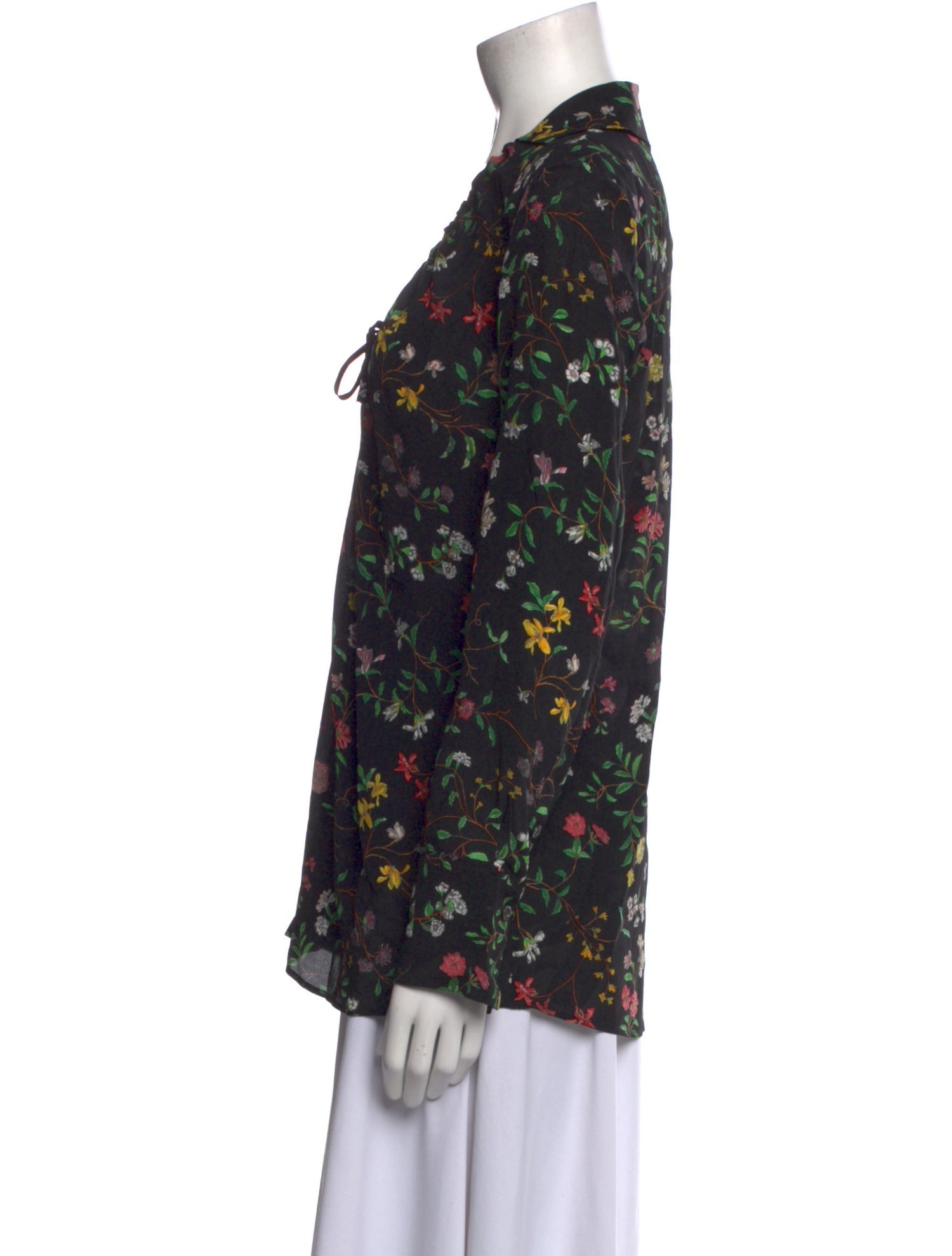 Altuzarra Silk Floral Print Blouse