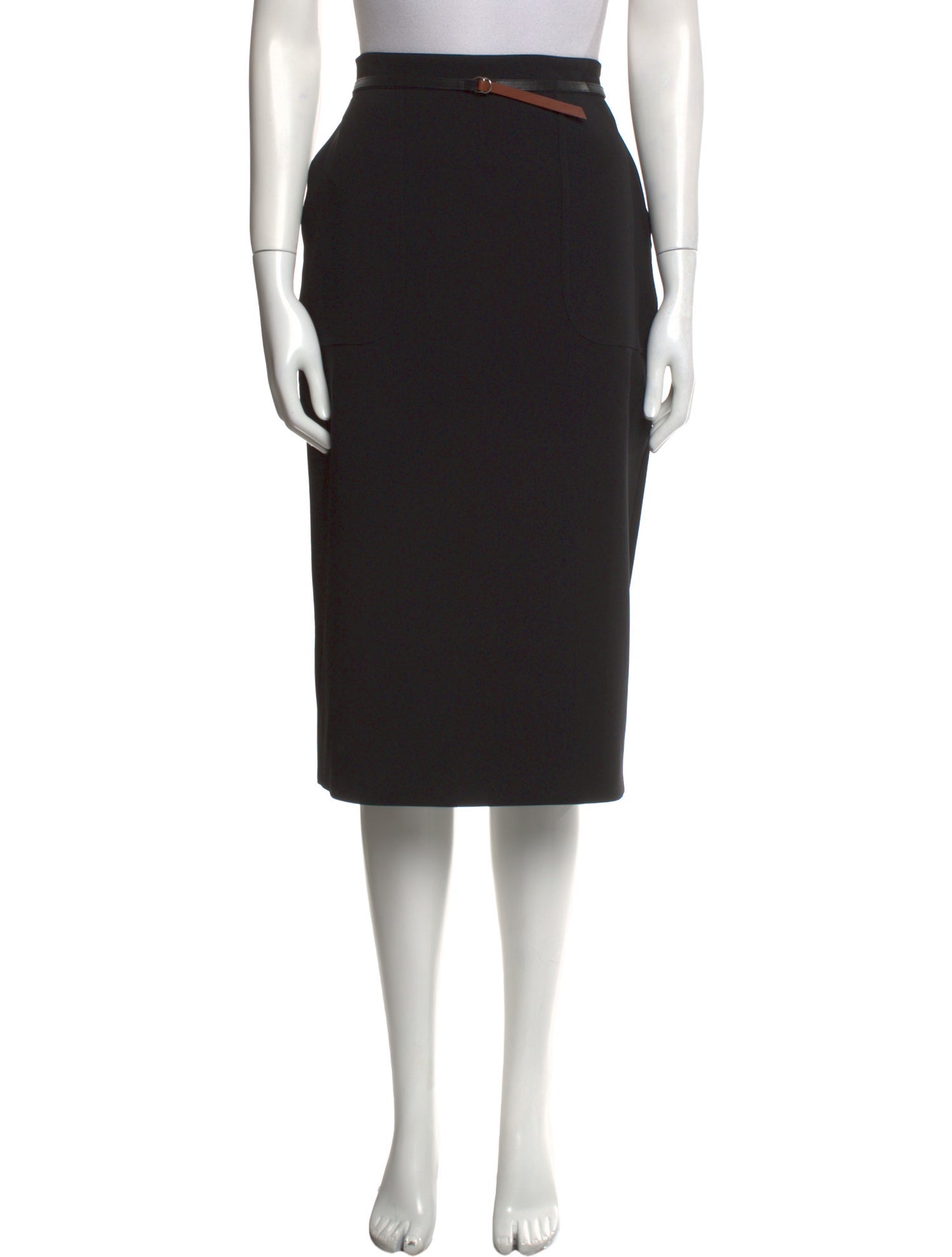 Altuzarra Calf Leather Knee-Length Skirt