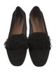 Altuzarra Suede Fringe Trim Accent Loafers