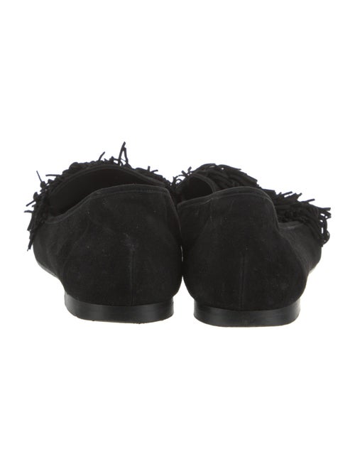 Altuzarra Suede Fringe Trim Accent Loafers
