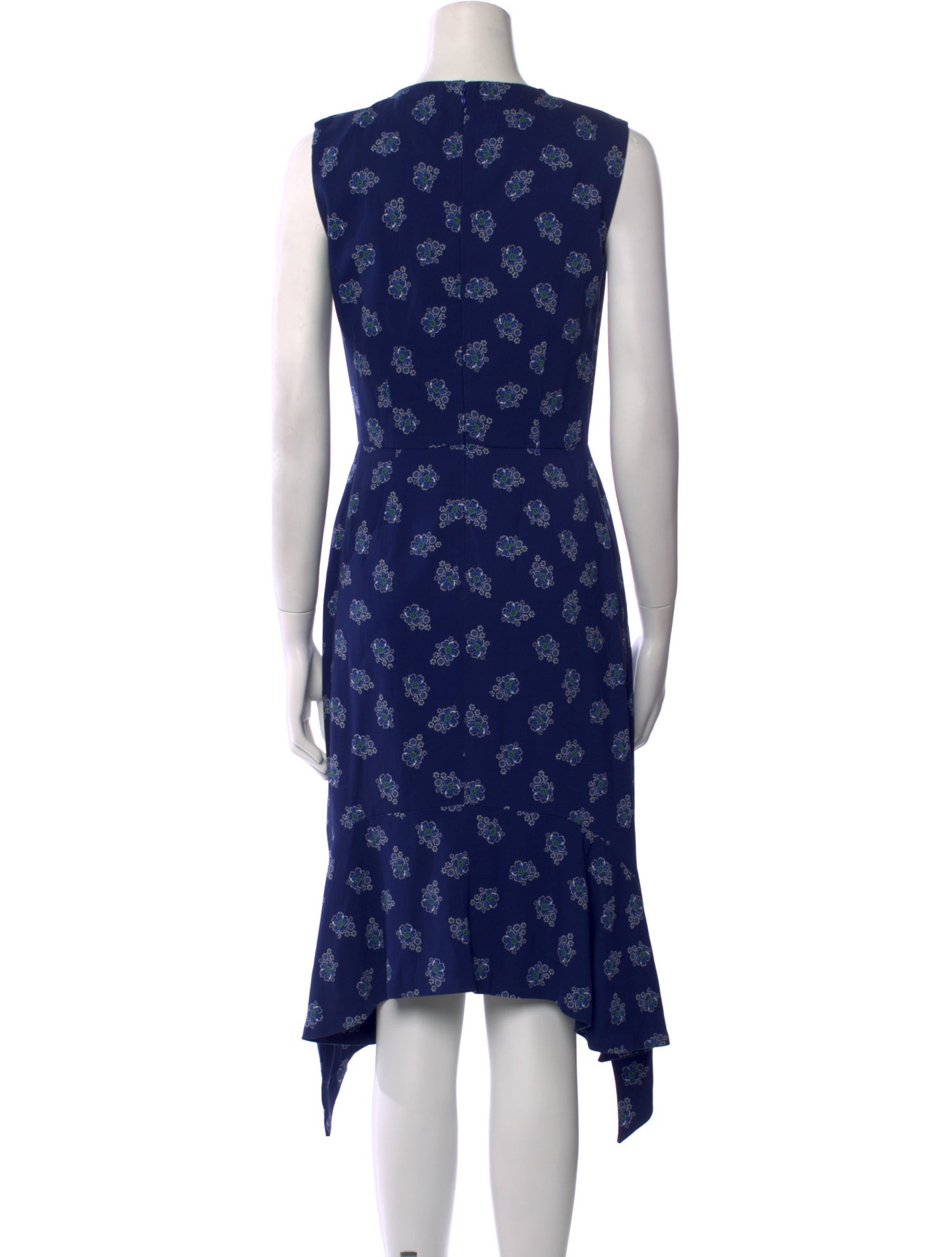 Altuzarra Floral Print Knee-Length Dress - Blue Dresses, Clothing -  ALT57542 | The RealReal