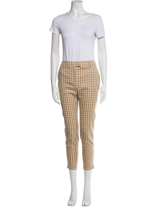 Altuzarra Plaid Print Ruffle Embellishment Pantsuit