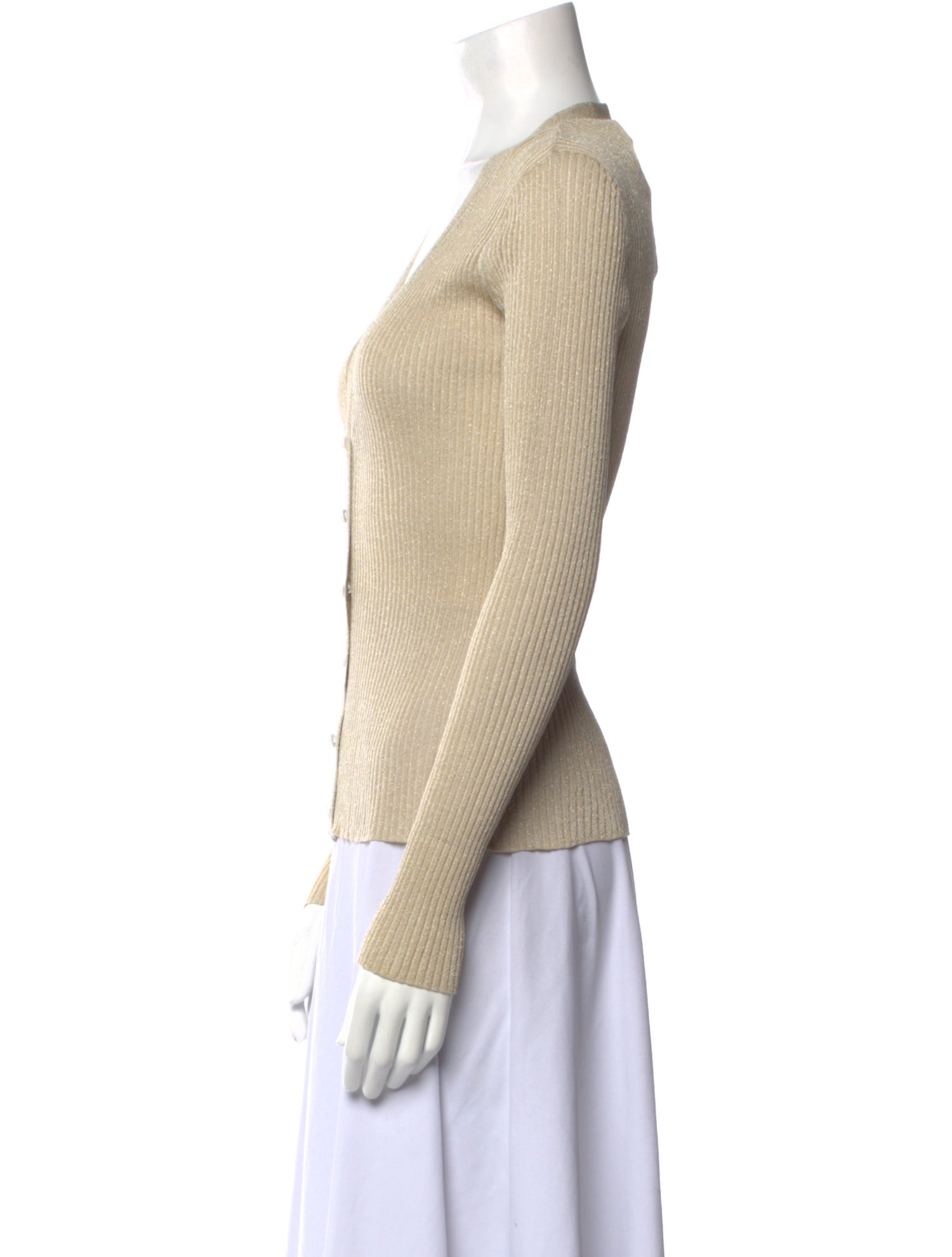 Altuzarra V-Neck Long Sleeve Top