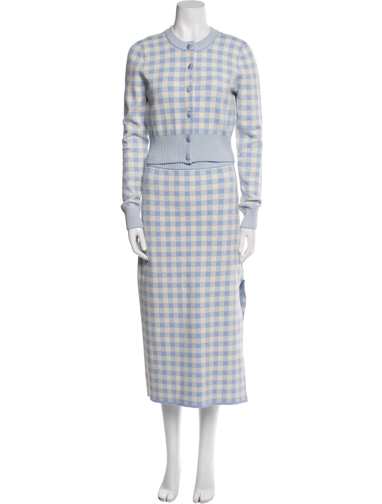 Altuzarra Plaid Print Skirt Set