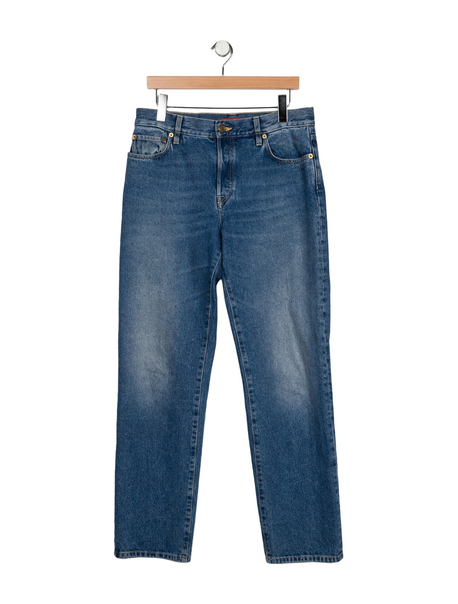 Altuzarra Mid-Rise Straight Leg Jeans