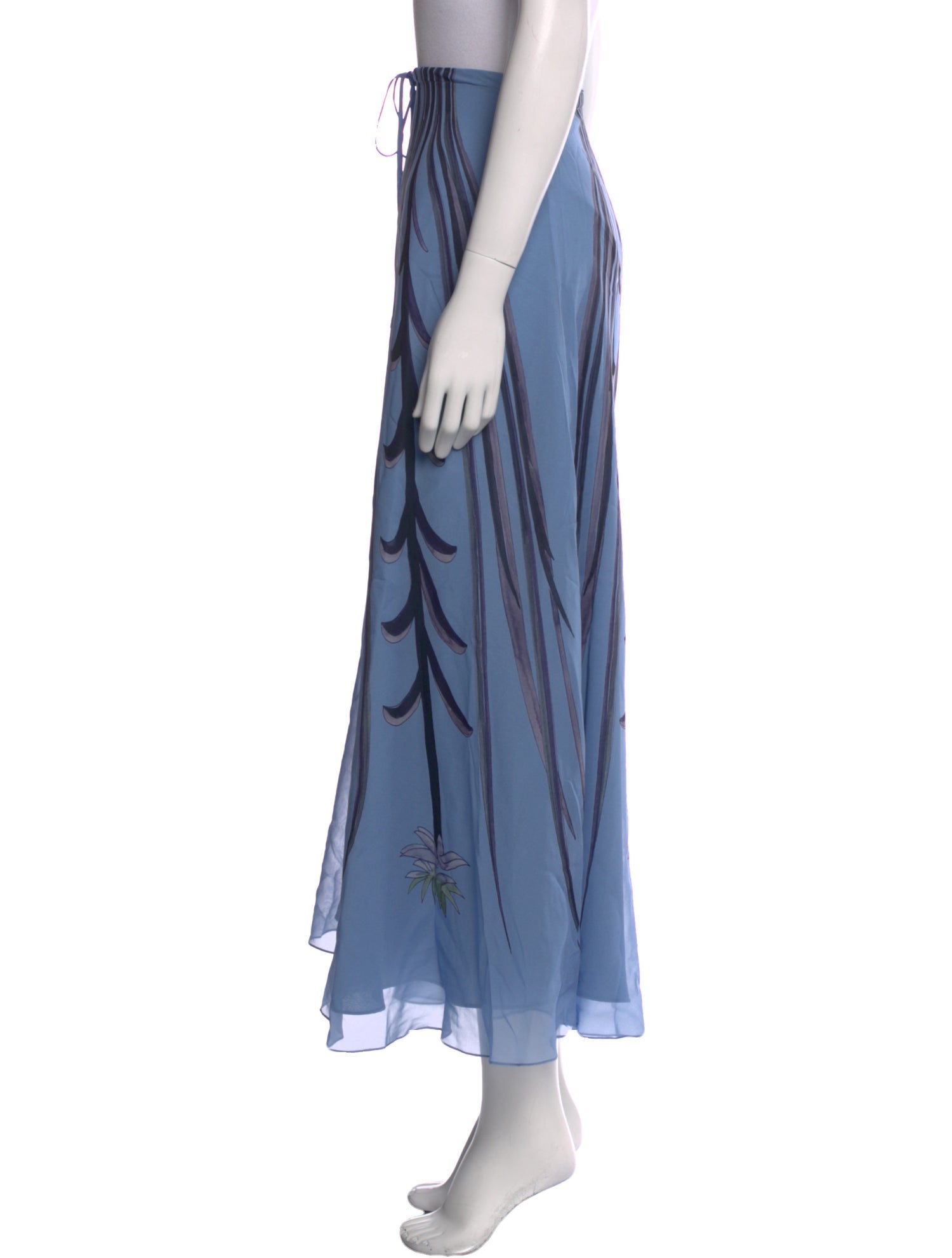 Altuzarra Silk Midi Length Skirt