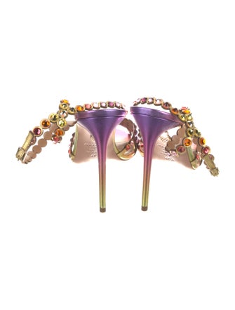 Altuzarra Leather Polka Dot Print Sandals