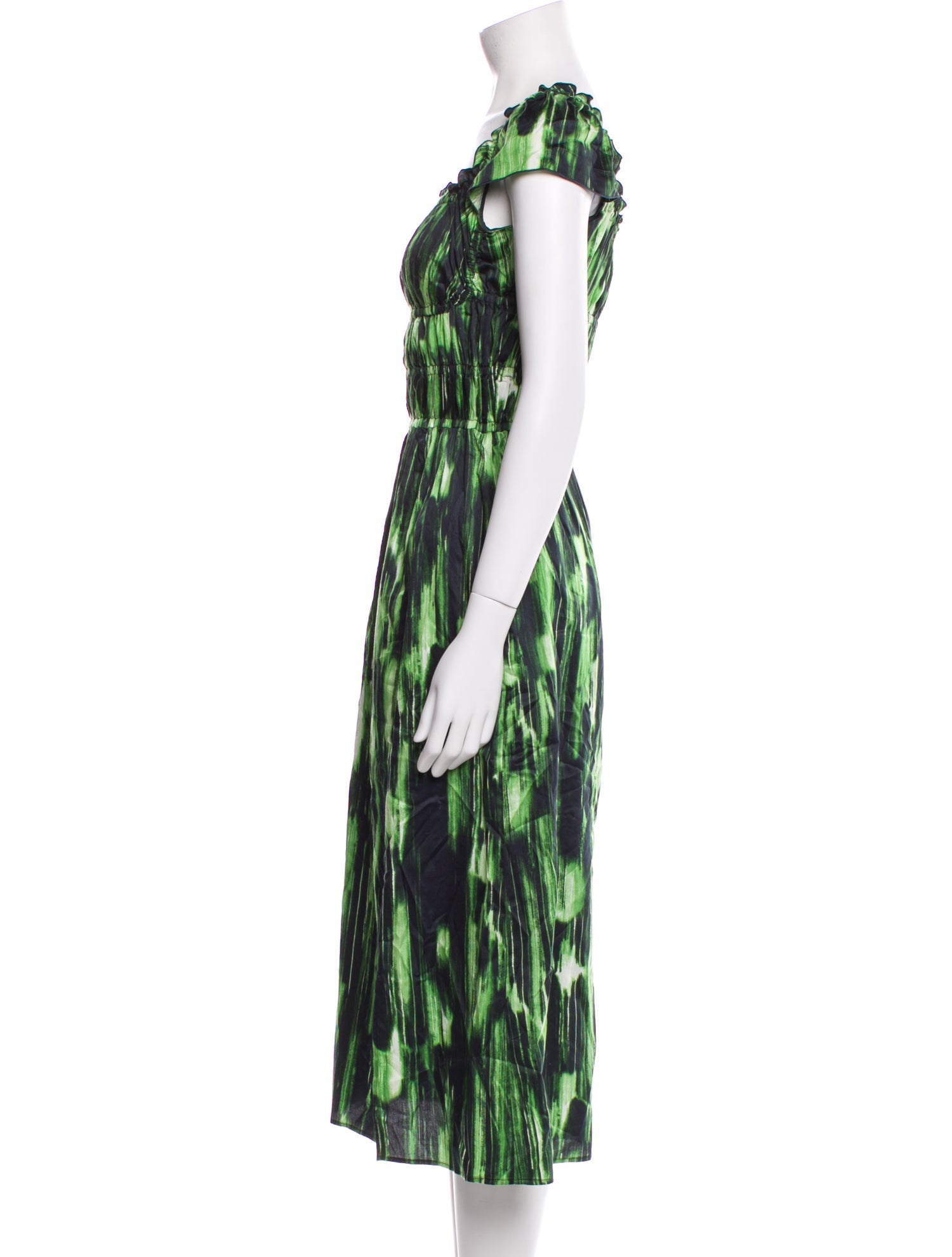 Altuzarra Printed Midi Length Dress
