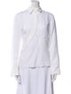 Altuzarra Linen Long Sleeve Button-Up Top