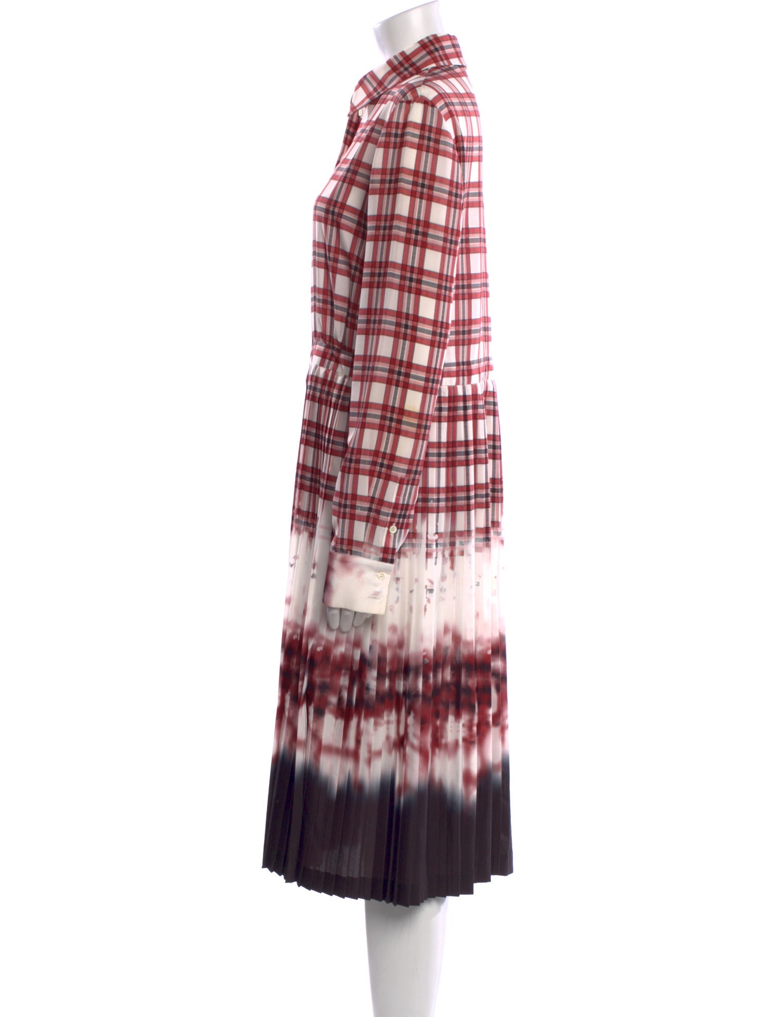 Altuzarra Plaid Print Midi Length Dress