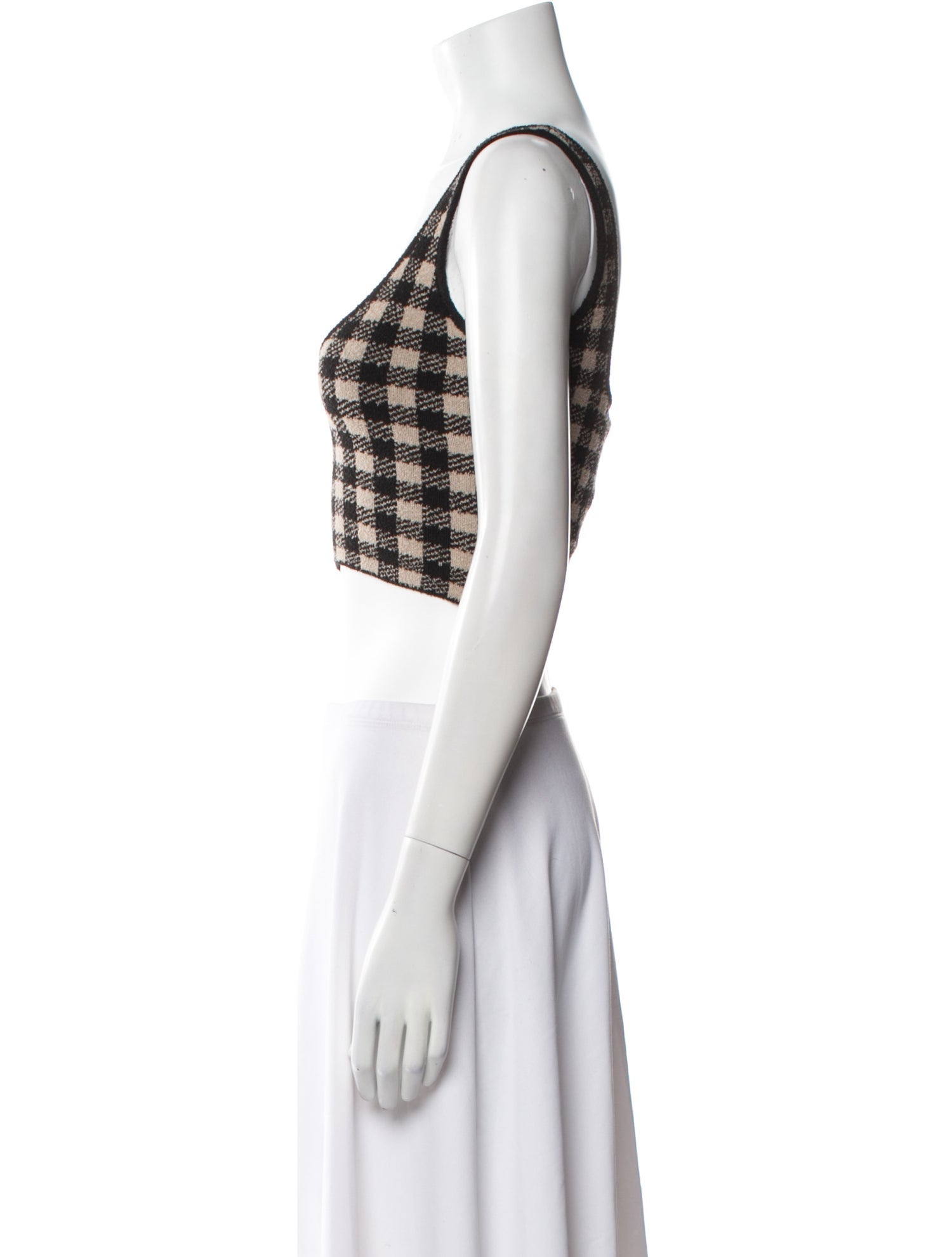 Altuzarra Plaid Print Scoop Neck Sweater w/ Tags