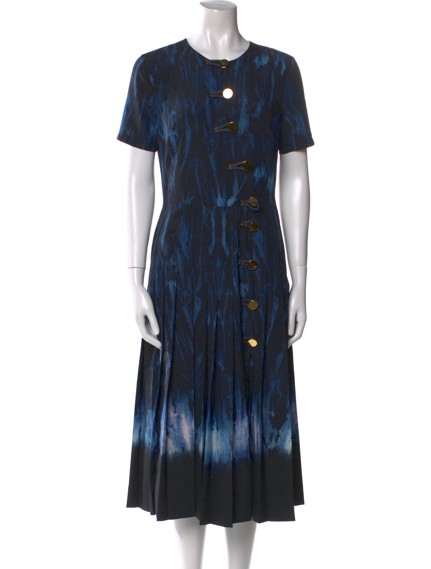 Altuzarra Tie-Dye Print Midi Length Dress