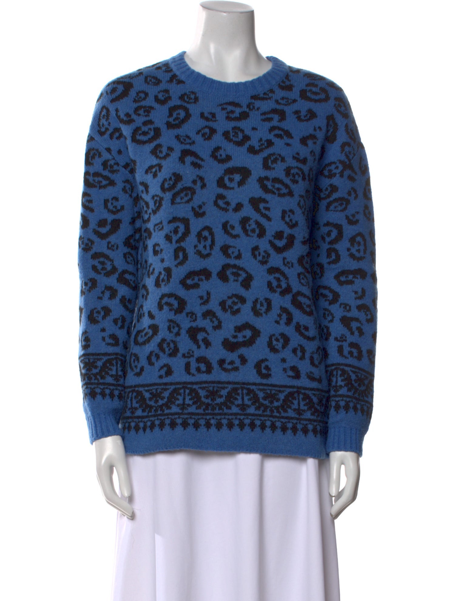 Altuzarra Merino Wool Animal Print Sweater