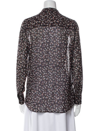 Altuzarra Silk Printed Button-Up Top