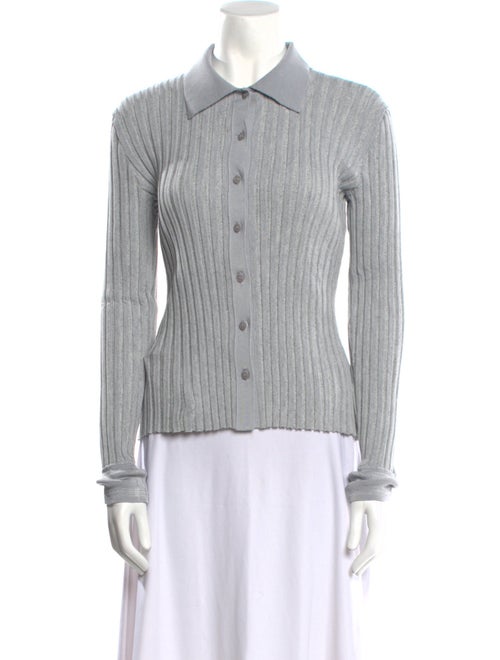 Altuzarra Striped Long Sleeve Button-Up Top