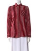 Altuzarra Silk Striped Button-Up Top