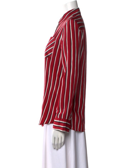 Altuzarra Silk Striped Button-Up Top