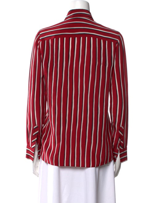 Altuzarra Silk Striped Button-Up Top