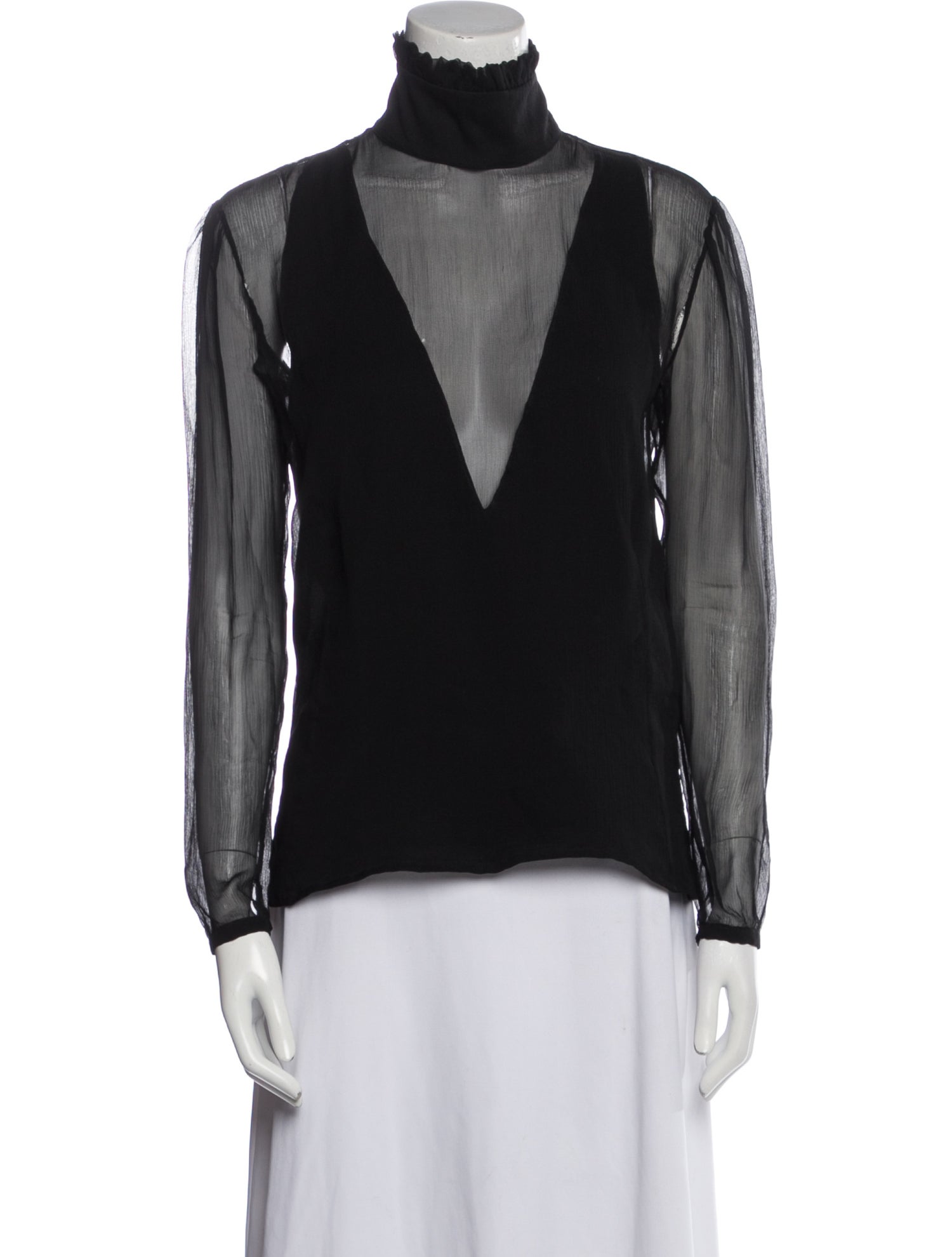 Altuzarra Silk Turtleneck Blouse