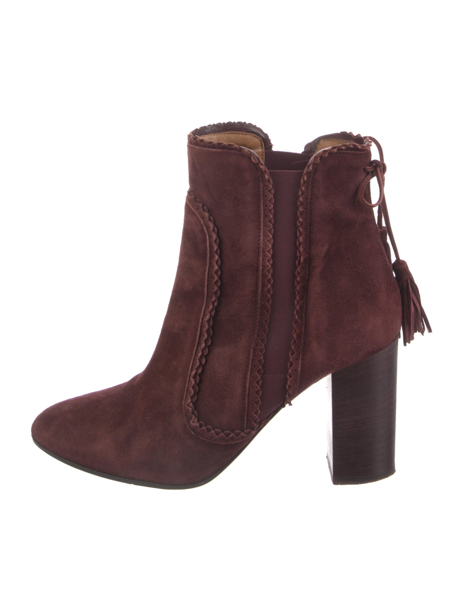 Altuzarra Suede Tassel Accents Boots