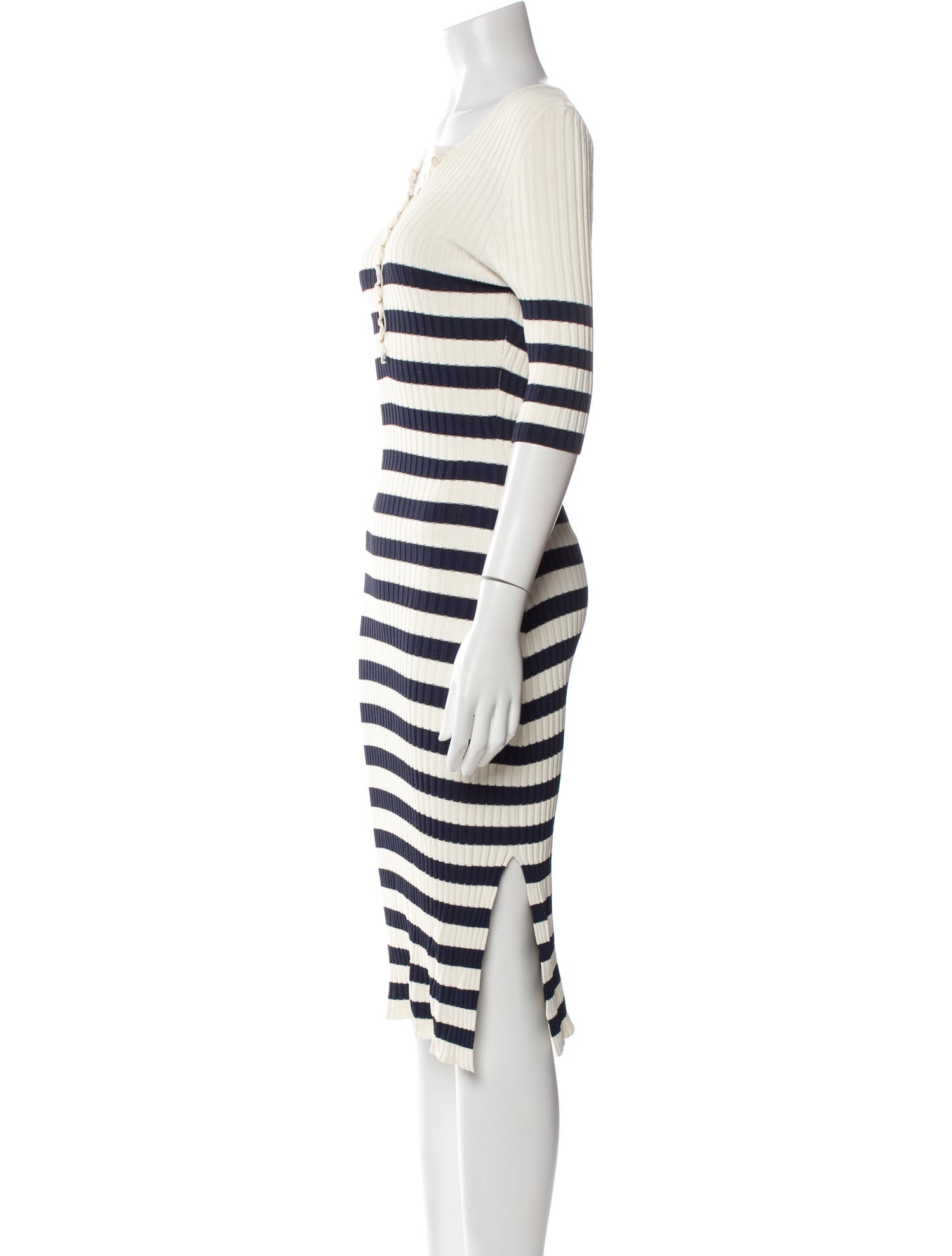 Altuzarra Striped Midi Length Dress