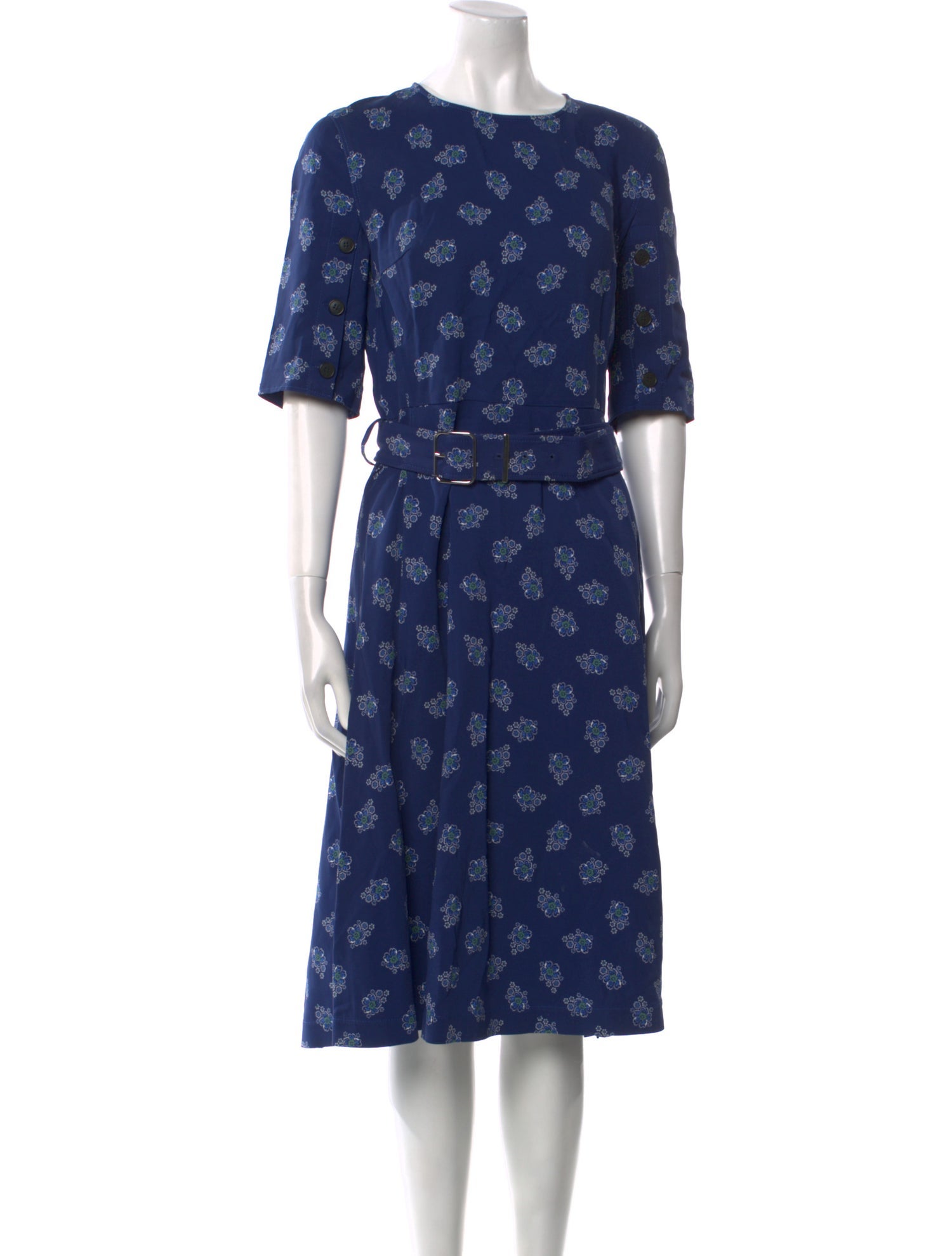 Altuzarra Floral Print Midi Length Dress