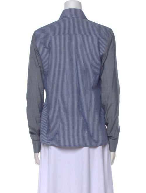 Altuzarra Colorblock Pattern Long Sleeve Button-Up Top