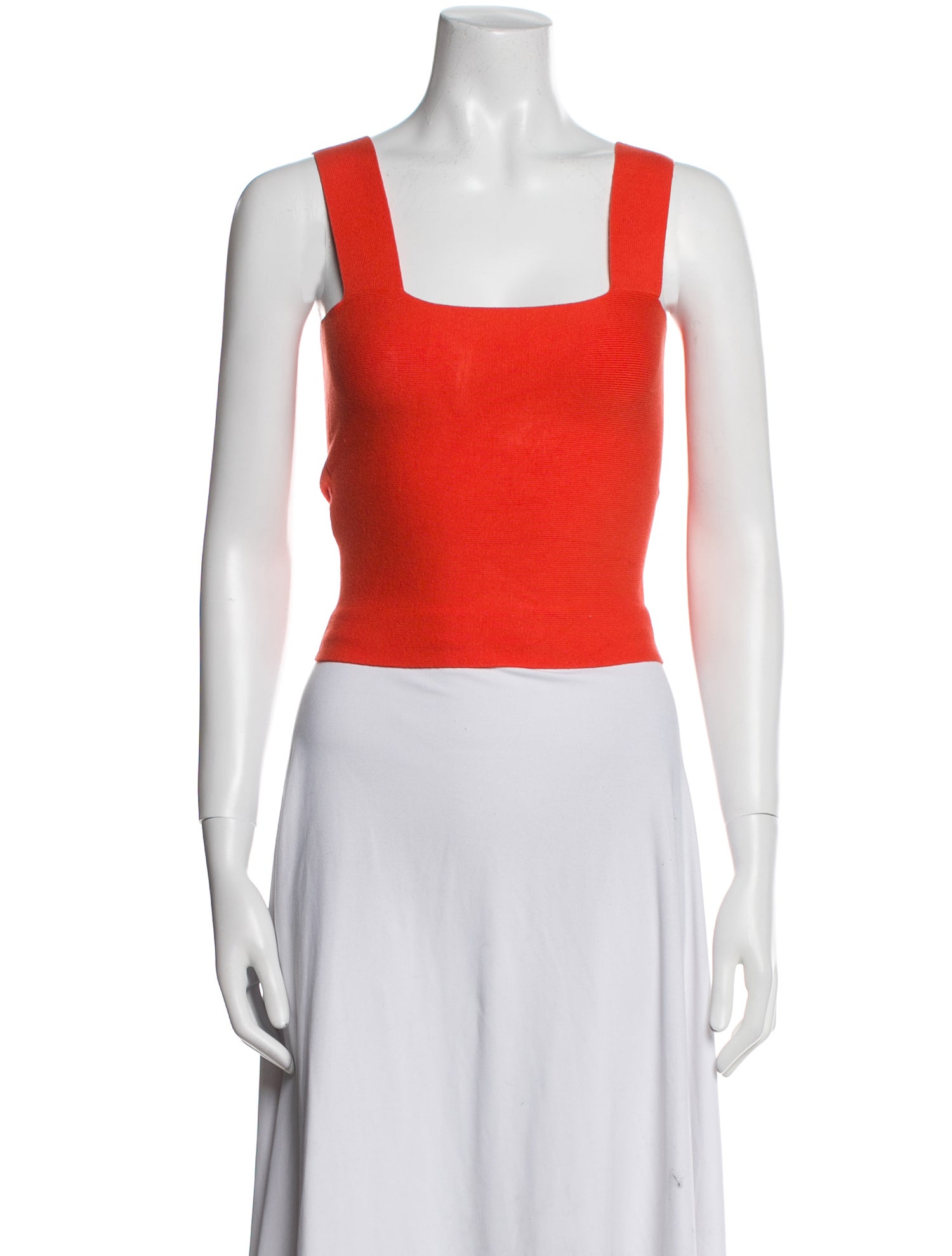 Altuzarra Square Neckline Sleeveless Crop Top