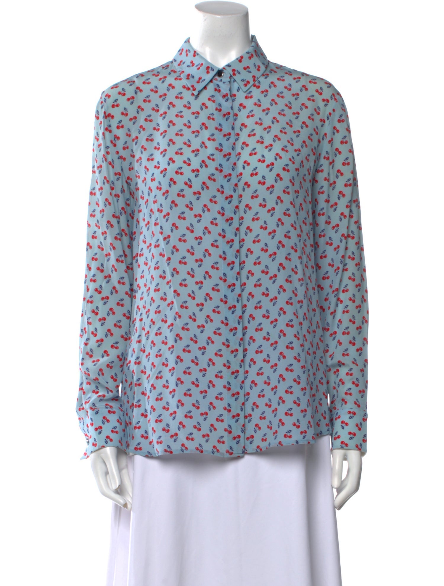 Altuzarra Silk Printed Button-Up Top