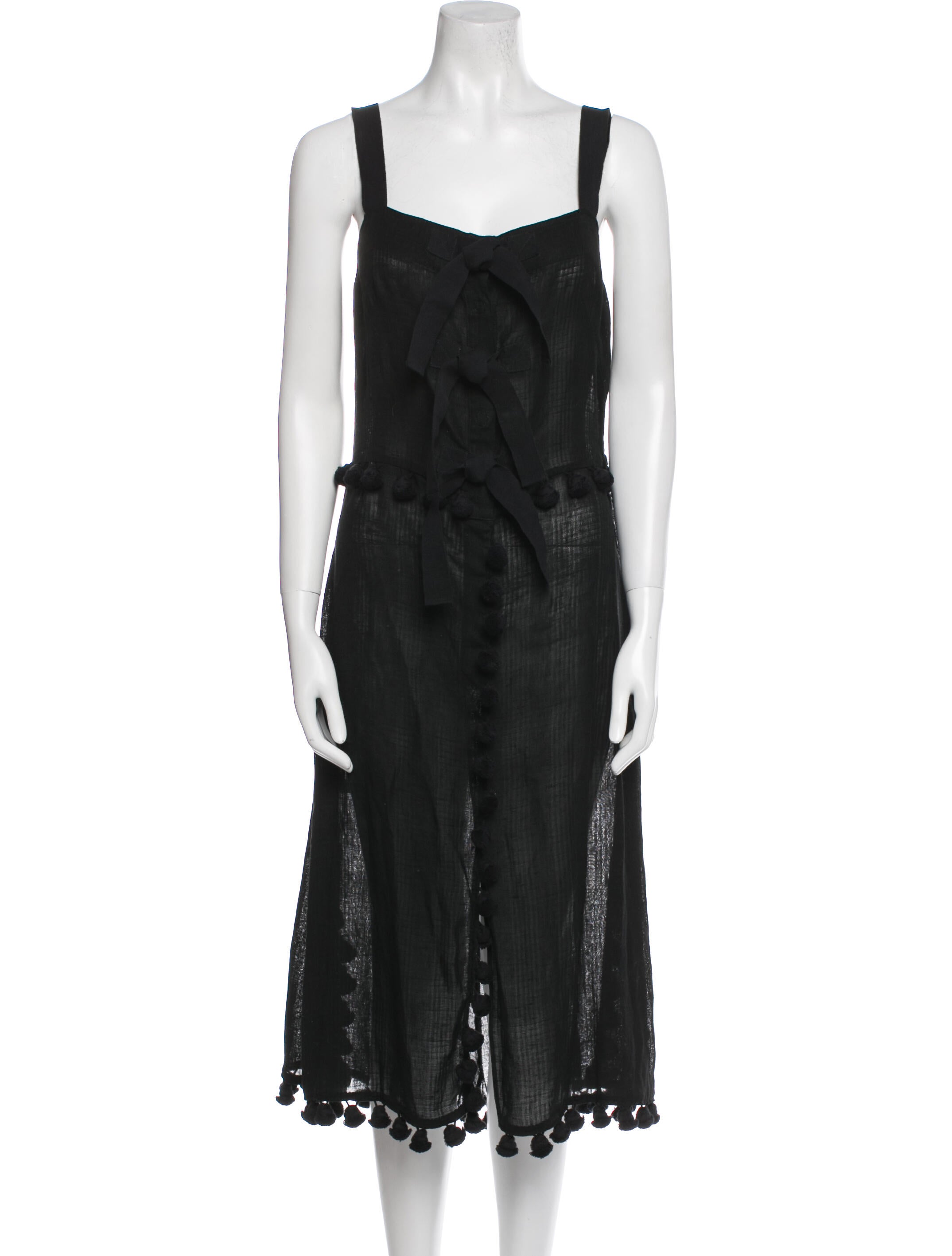 Altuzarra Square Neckline Midi Length Dress