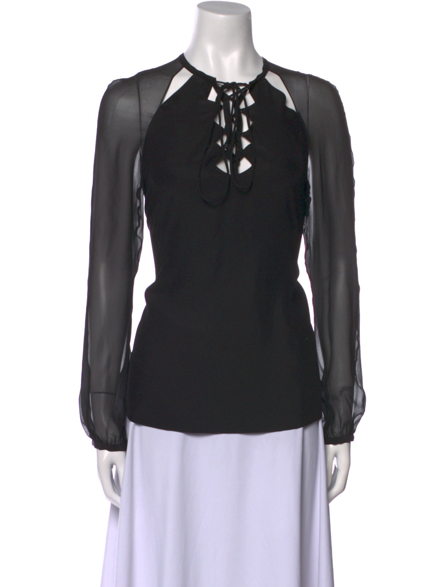 Altuzarra Silk V-Neck Blouse