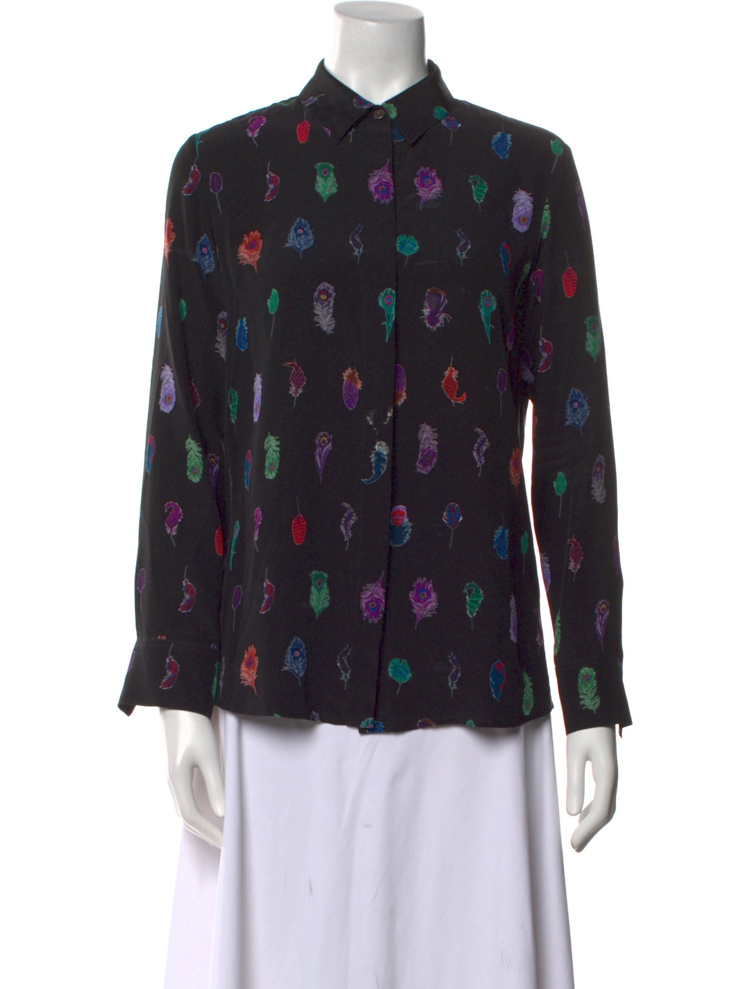 Altuzarra Silk Printed Button-Up Top
