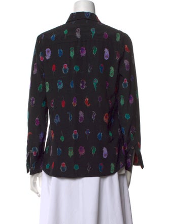 Altuzarra Silk Printed Button-Up Top