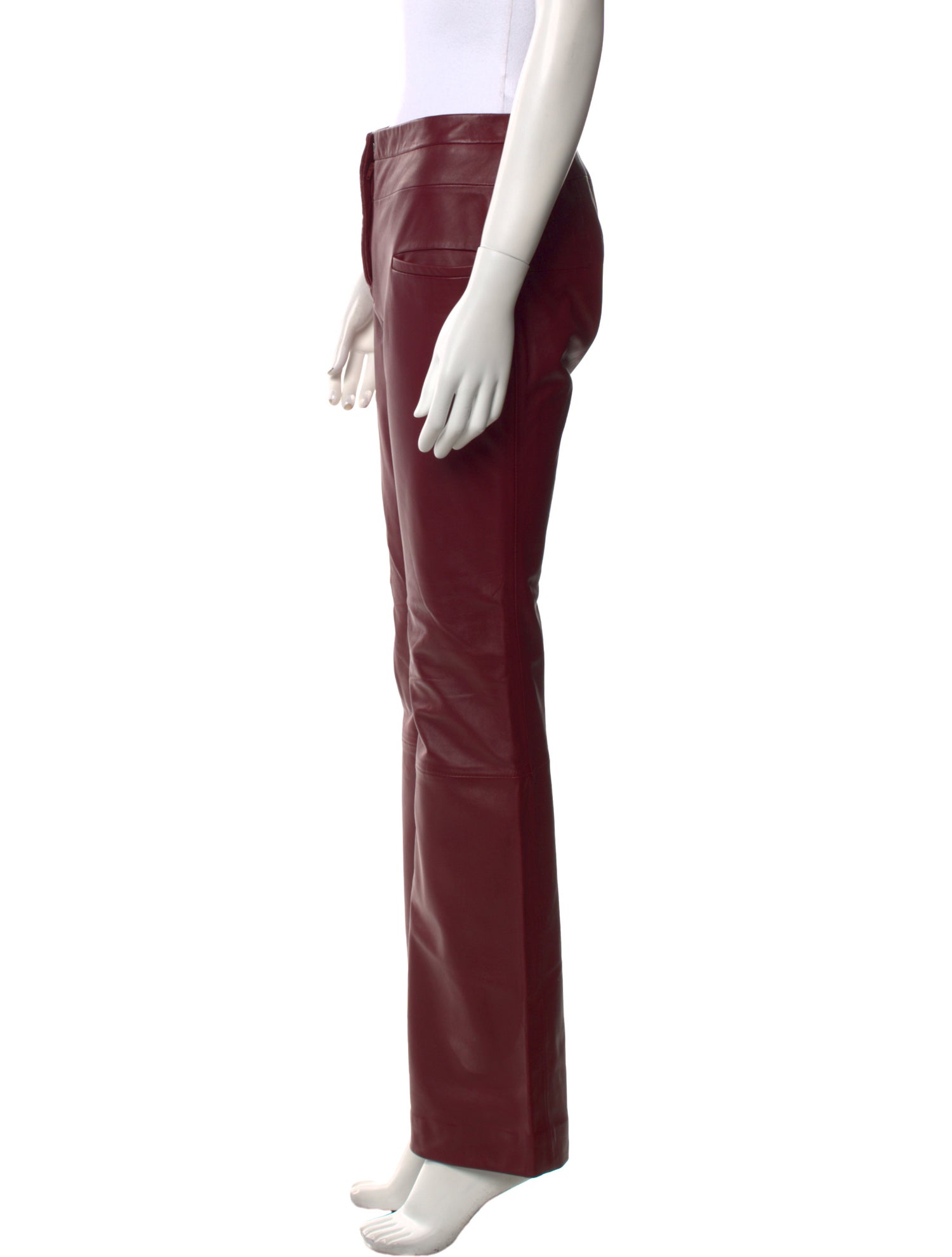 Altuzarra Lamb Leather Wide Leg Pants