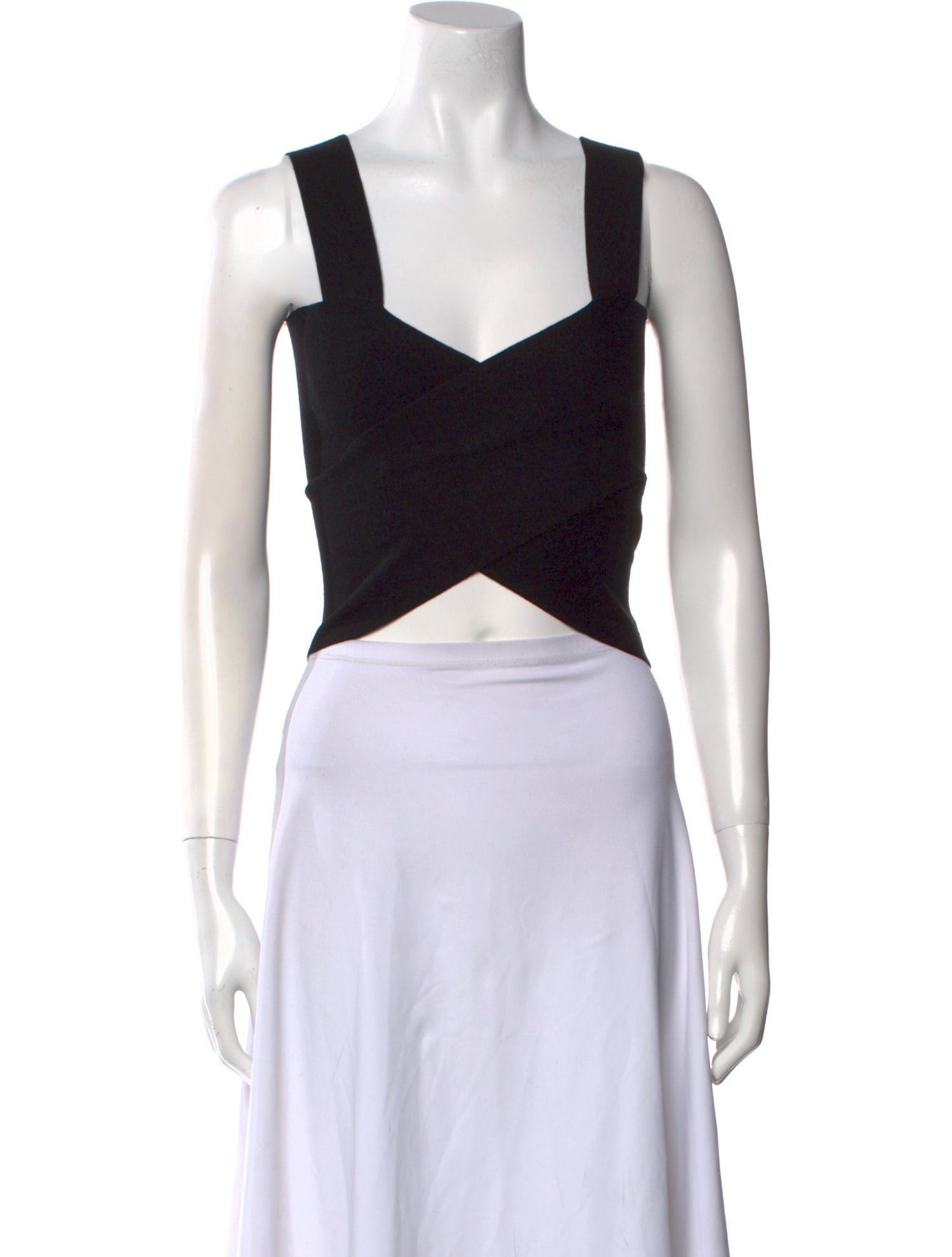 Altuzarra Square Neckline Sleeveless Crop Top