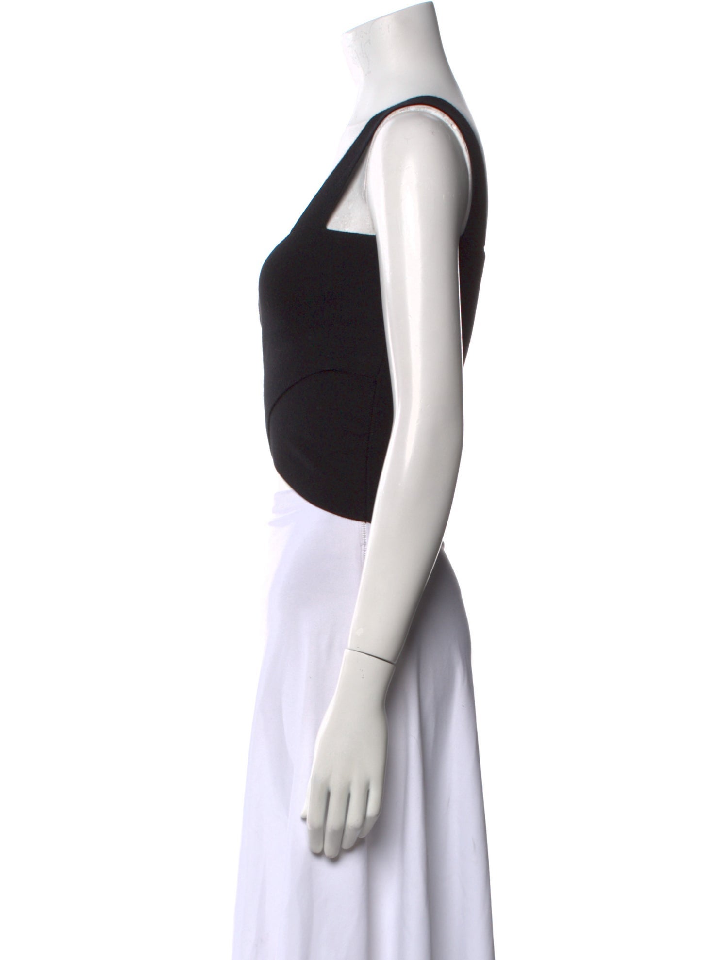 Altuzarra Square Neckline Sleeveless Crop Top