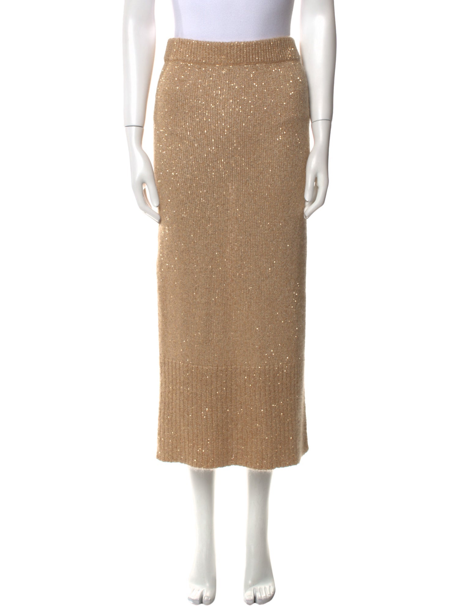 Altuzarra Glitter Accents Midi Length Skirt
