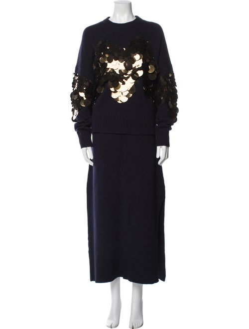 Altuzarra Merino Wool Cutout Accent Skirt Set