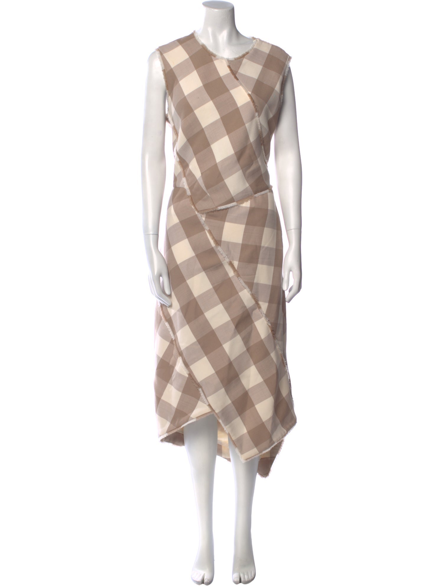Altuzarra Plaid Print Long Dress