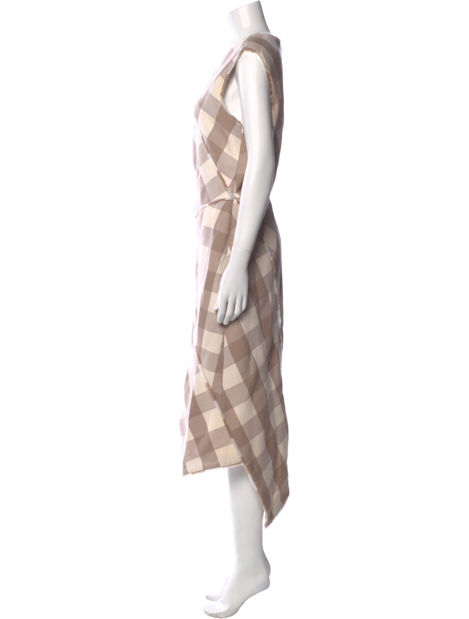 Altuzarra Plaid Print Long Dress