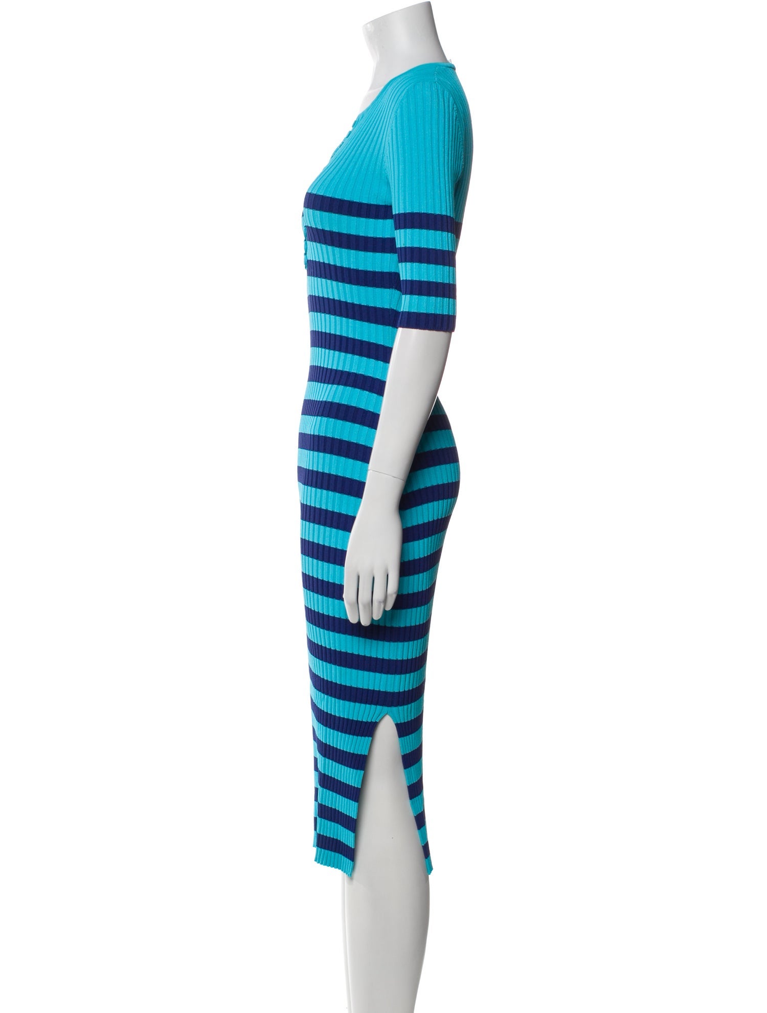 Altuzarra Striped Midi Length Dress