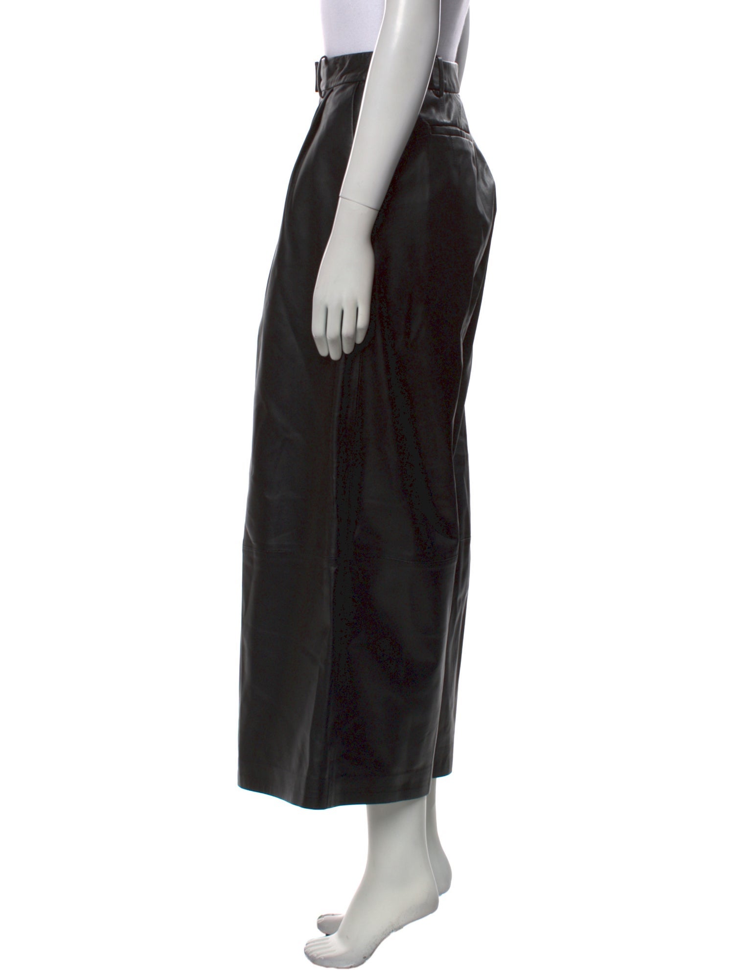 Altuzarra Lamb Leather Wide Leg Pants