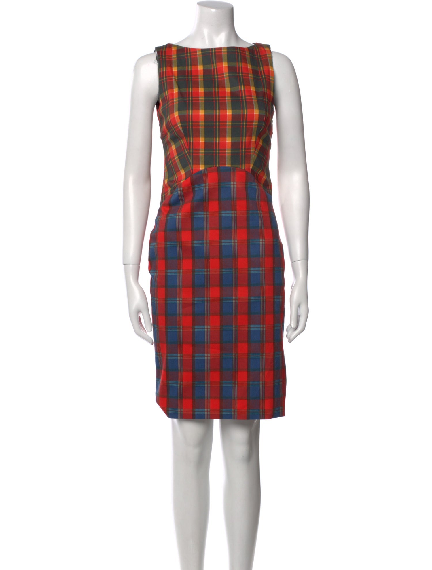 Altuzarra Plaid Print Knee-Length Dress