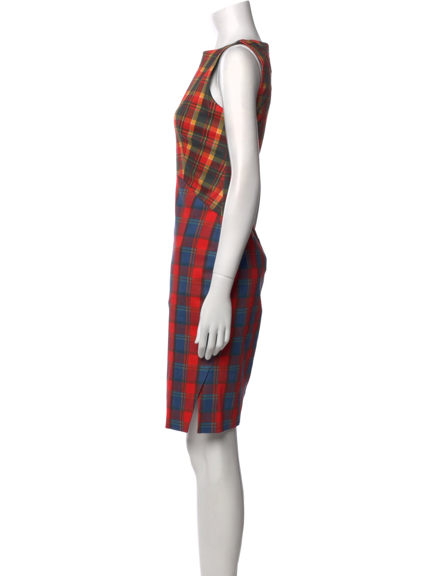 Altuzarra Plaid Print Knee-Length Dress