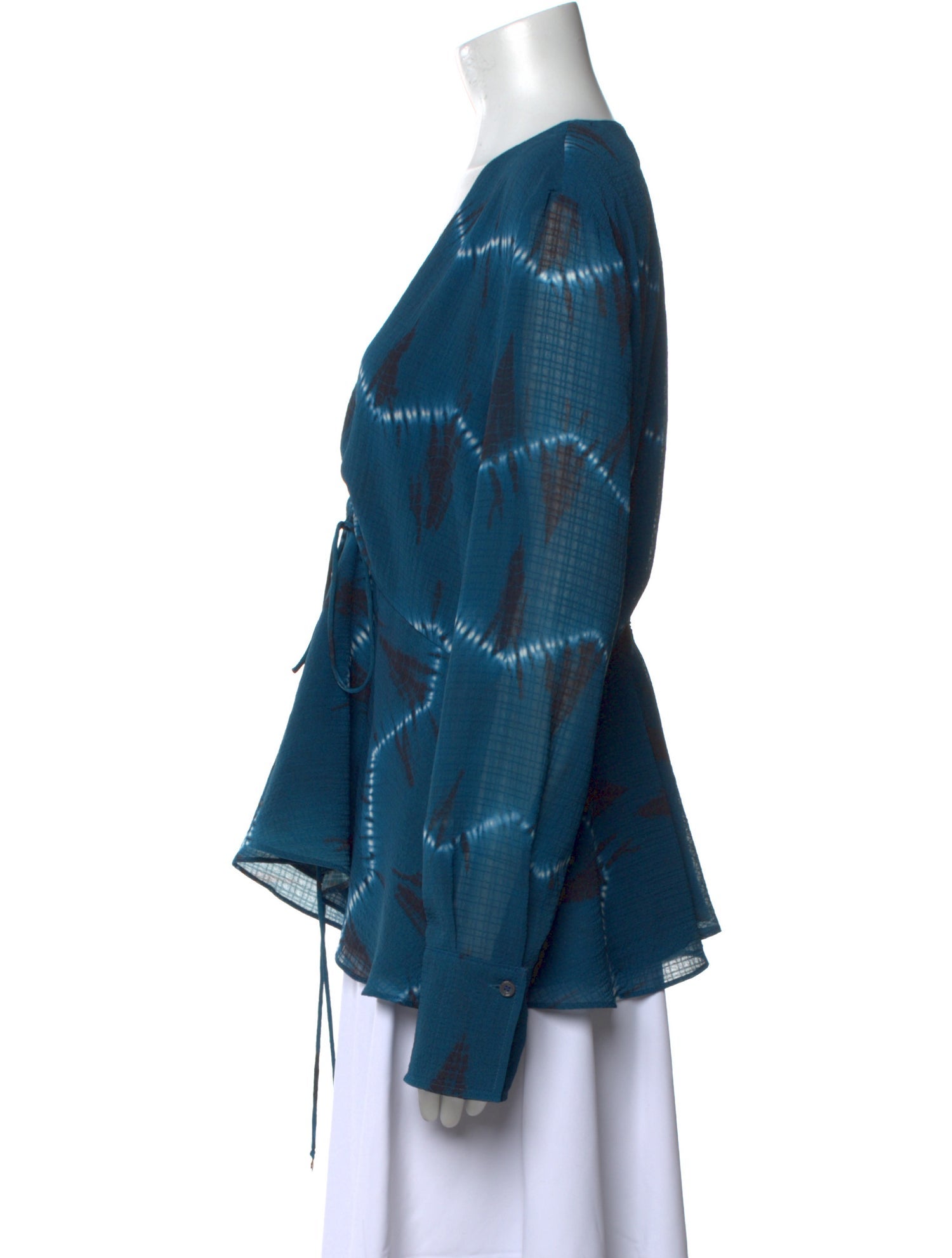 Altuzarra V-Neck Long Sleeve Blouse